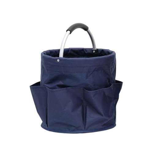 Cesta de picnic portátil, cesta de playa al aire libre, bolsa de artículos de tocador plegable portátil, cesta de baño, cesta de compras en casa, bolsa de picnic portátil de tela Oxford, bolsa de