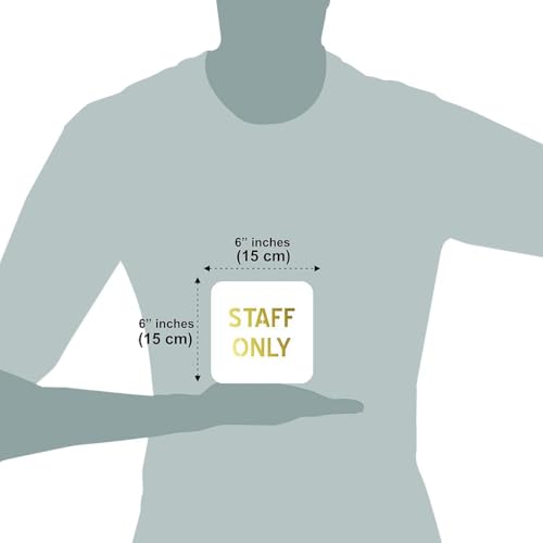 Image of CVANU 1pc Staff Only Acrylic Sign Board for Office /Business /Hospital Sign SelfAdhesive Board c31