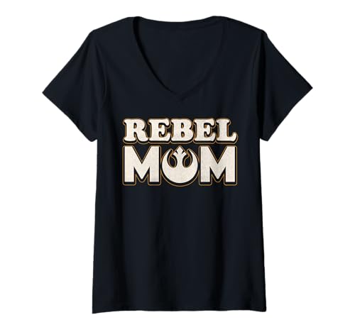 T-shirt Star Wars Rebel Mom col V parfait pour le look casual de maman