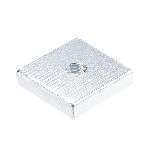 QUARKZMAN Vierkantmuttern, M4x13mmx3mm verzinkter metrischer Grobgewinde-Sortimentskasten, 200 Stück