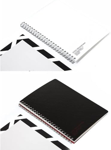 Cuaderno con línea horizontal y espiral con tapa de PP impermeable para notas 2