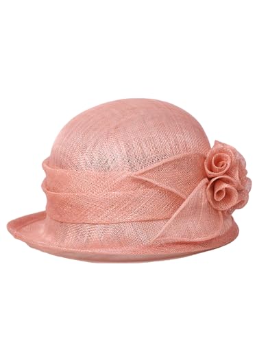Sombrero fascinator de novia con velo y plumas miniatura 7