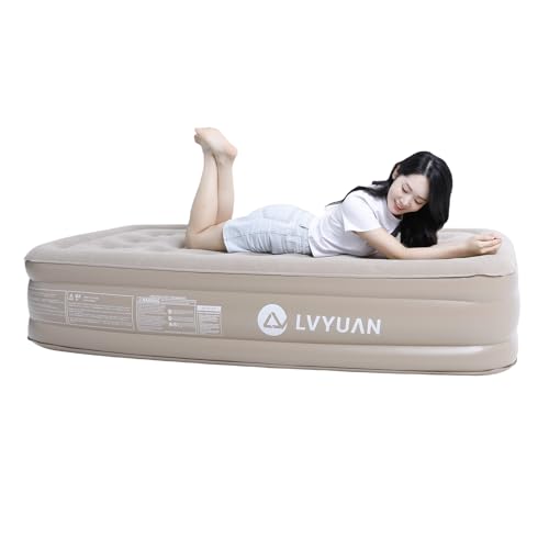 LVYUAN エアーベッド 40cm厚 電動ポンプ内蔵 USB充電式 シングルサイズ...