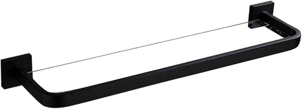 Estante de cristal templado montado en la pared, organizador de baño de acero inoxidable, ajustable, 30 a 60 cm, solución de almacenamiento para toallas, artículos de tocador y decoración, artículos