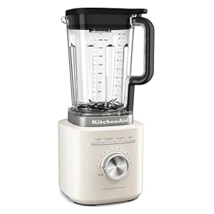 KitchenAid 5KSB2073EPLPure Power Blender Standmixer, 1,5 PS Motor, Asymmetrische Klingen, Eis-Crushen, für Suppen & Smoothies, 10 Stufen, 2L BPA-freier Behälter, Porcelain White