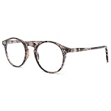 Kost Lesebrille rund Beige Schuppenmuster – Unisex