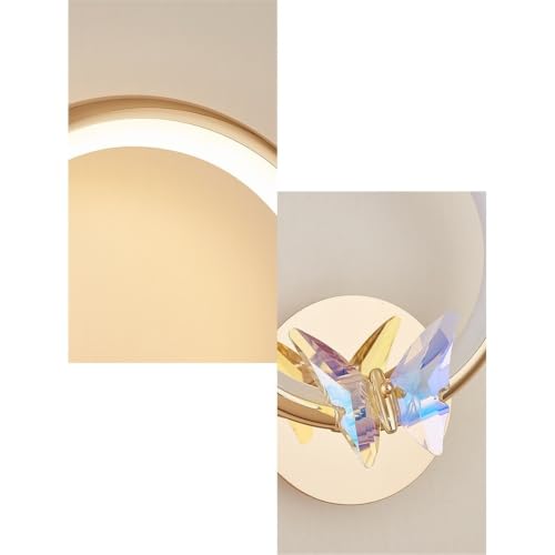 Lámpara de pared moderna para dormitorio y pasillos con figuras de mariposas 4