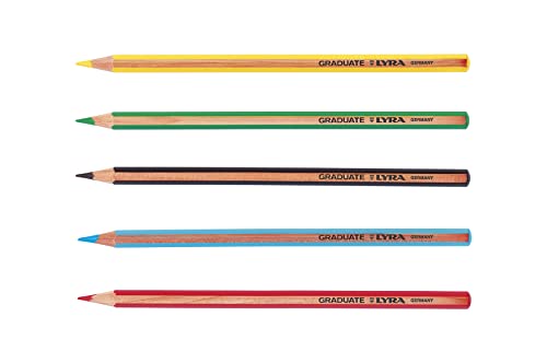 Lápices multicolor LYRA pack de 24 unidades con dimensiones de 21 x 19 cm 3