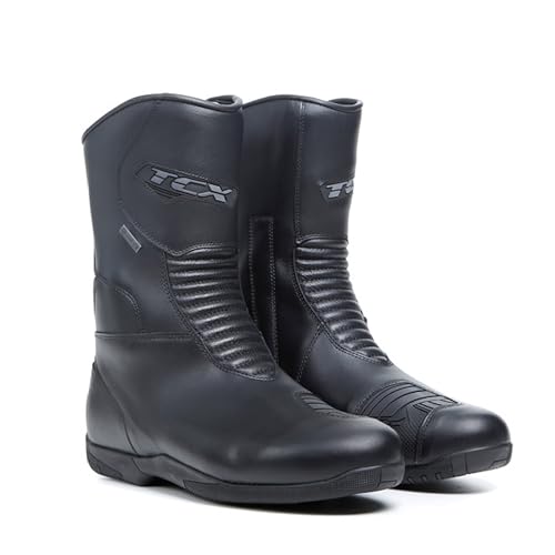Bottes moto TCX X-five4 Gore-Tex pour rouler sous la pluie sans avoir les pieds mouillés