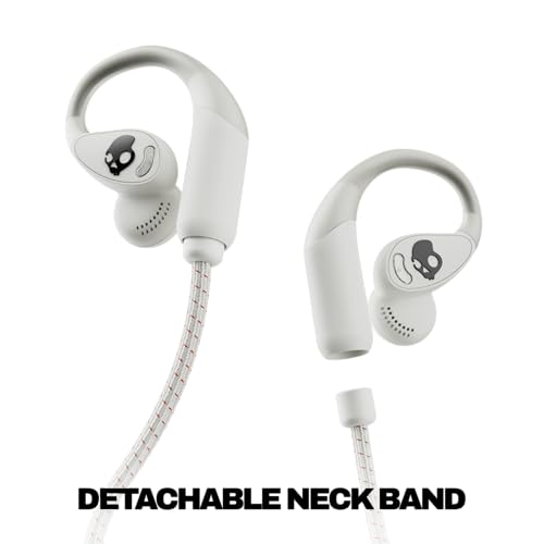 Image of Skullcandy Push 540 Open Wireless Open-Ear Bluetooth Earbuds, Headphones, Sweat and Water Resistant, 42 Hours Battery, Detachable Neckband, Secure Fit, Microphone for iPhone Android - Bone