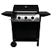 Barbecue Gaz Hawaï - 3 Brûleurs 8,4 kW Butane/Propane - 2 Tablettes - HAPPY GARDEN