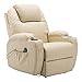 Produktbild MCombo Massagesessel Fernsehsessel Relaxsessel mit Vibration+Heizung Cremeweiß