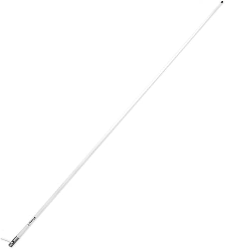 Shakespeare 5235-XT - Antena de banda de entretenimiento Galaxy AM / FM de 8 pies, color blanco