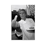 CYGGFF Anthony Bourdain Black And White Portrait Art Poster Suitable for Room Bedroom Office Wall Decoration Pictures Unframe-style 08x12inch(20x30cm)