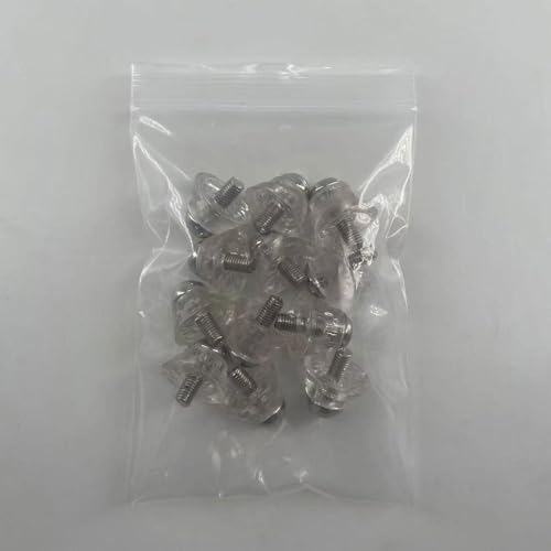 12x Football Shoe Spikes Replacement Spikes for Turf Firm Ground Rugby Soccer Athletic Sneakers Competition (8X 13mm, 4X 16mm) Clear4