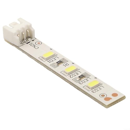 Gdfnmogo Tira de luz LED para refrigerador de 12 V DA41-00519R compatible con Samsung refrigerador, pieza de repuesto de metal, 65 x 10 mm, interior de eficiencia energética