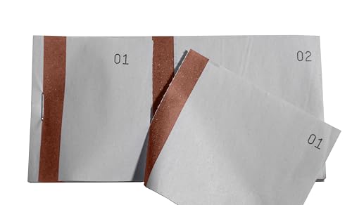Exacompta 96301E Verkaufsblöcke, horizontal, 6,6 x 13,5 cm, 100 Blatt, nummeriert von 1 bis 100, mit Schrägband