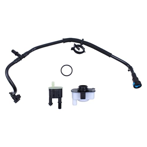 MOTOKU EVAP Vapor Canister Purge Solenoid Valve w/Hose Tube and Vaporative Emissions System Leak Detection Pump Set for Dodge Durango for Jeep Grand Cherokee 2016-2019