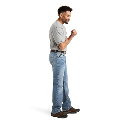 Image of Ariat Men's Rebar M5 Straight Durastretch Edge Stackable Straight Leg Jean