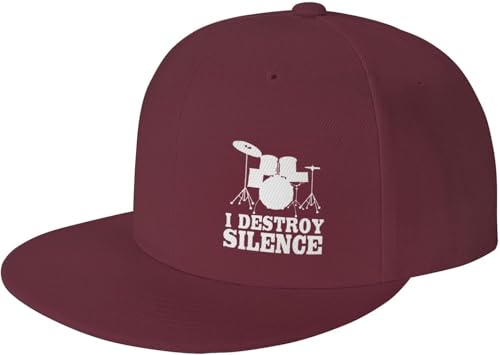 I Destroy Silence Drums Adjustable Outdoor Baseball Hat Flat Hat