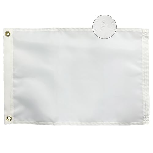 FRF FLAG White Flags 12x18 Inches