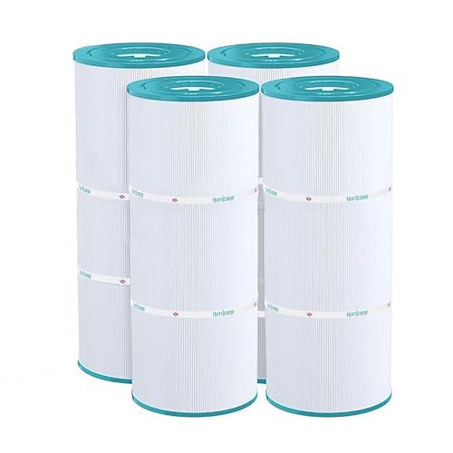 Hurricane Filters 4 Pack HF56SV-04 Advanced Pool Filter Cartridge - Replacement for PA56L, Hayward SwimClearC2030, CX481XREPAK4