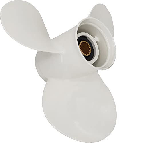 Image of 11 5 /8x11-G Boat Propeller for Yamaha - for Yamaha Outboard Engines T25 30hp 40hp 50hp 55HP 60hp Replace 69W-45947-00-00 663-45947-02-EL,13 Spline Tooth - Aluminum Outboard Propeller
