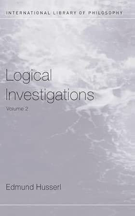 Logical Investigations Volume 2 book cover