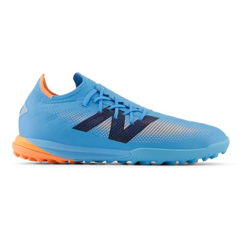 New Balance Unisex Furon v7 Pro Turf Soccer Shoe (Team Sky Blue/Orange, 9.0D Medium)
