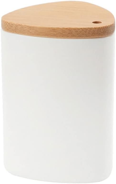 Wooden Toothpick Holder Small Bottle Cotton Round Bud Box Mini Storage Tank Home