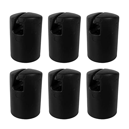 Perfeclan 6 StückTrampolin Endkappen, Trampolinkappen Pfostenkappen, Sicherheitsrandabdeckung Trampolin Ersatzteile 32mm für Trampolin Netzpfosten
