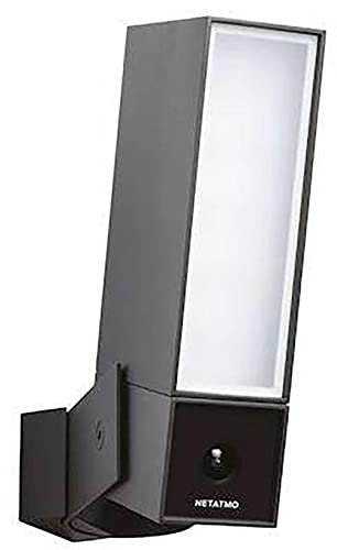 Netatmo NOC-PRO Caméra Extérieure Intelligente et connectée projecteur LED inclus et alerte sur smartphone, 1080p, alu/noir