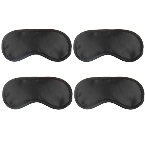 Wild Essentials Snooz Silky Soft Sleep Mask Value Pack 4 Eye Masks - Black (4 Pack) #TOP3