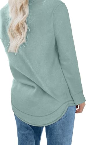 EUHOM Damen Sweatshirt Pullover Basic Langarmshirt Oversize Rundhals Langarm Pulli Herbst Winter Casual Oberteile Tops für Leggings - Image 5