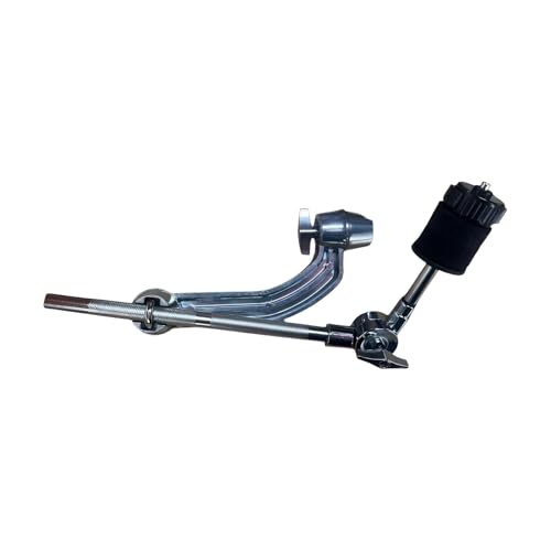 Brazo para soporte de platillos de aleación de zinc para batería con ángulos ajustables y construcción resistente miniatura 1