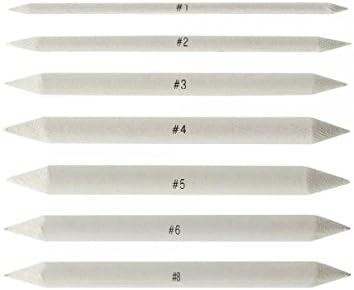 Creative Mark Blending Stumps - Solid Double-Ended Blending Stumps for Blending Charcoal, Pencils, Pastels, and More! - [Size # 8-12 Count]