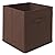 Casafield Set of 12 Collapsible Fabric Cube Storage Bins, Brown - 13" Foldable Cloth Baskets for Shelves, Cubby Organizers & More