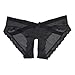 CENYINVEFI Sexy Panties for Women Lace Cut Low Thongs G-Strings Seamless Breathable Underwear Briefs 3-Pack