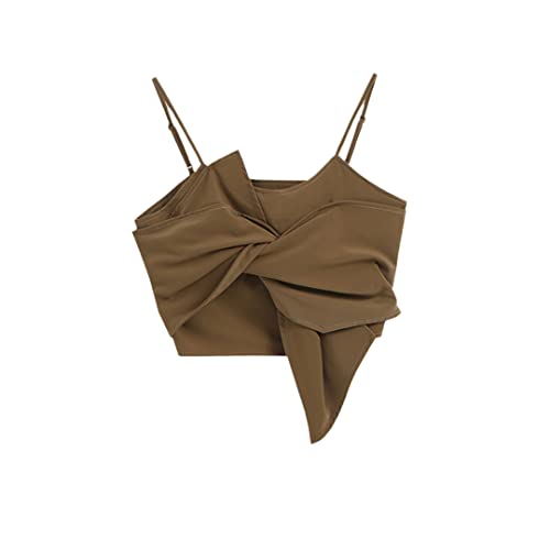 Camisole d'été ajustée sans manches à bretelles spaghetti