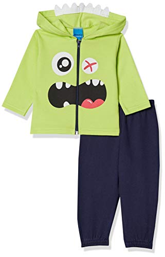 Kely Kety Monstro, Conjunto Agasalho, Meninos, Verde (Limao), M