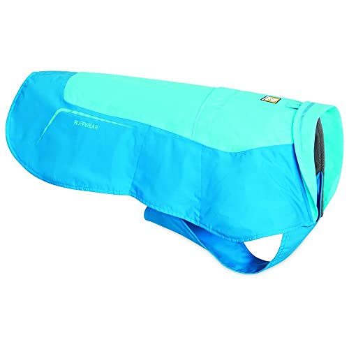 RUFFWEAR Hundejacke „Vert“, Wasserdichter Hundemantel – Atoll-Blau, XL