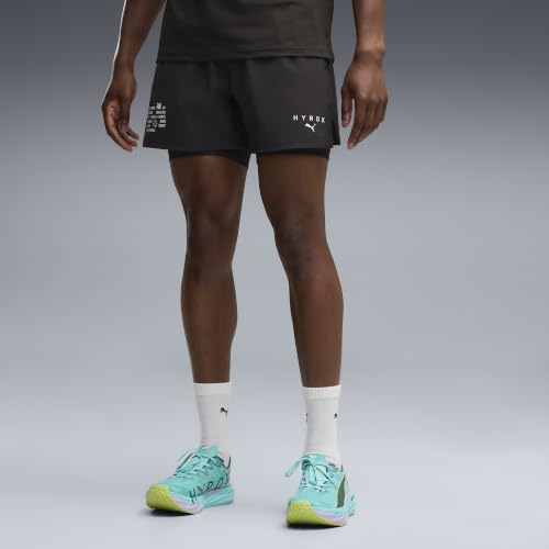PUMA Short 2-en-1 PWRMODE x HYROX Homme XXL, Black