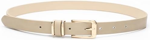 Earnda Women's Skinny Waist Belts for Jeans Dress, PU Leather Pin...