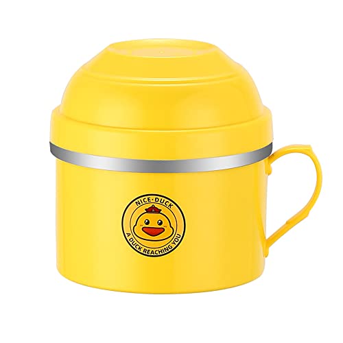 Juego de tazón de sopa - Recipiente de avena de fideos de comida instantánea para apartamentos de niñas y niños Cover