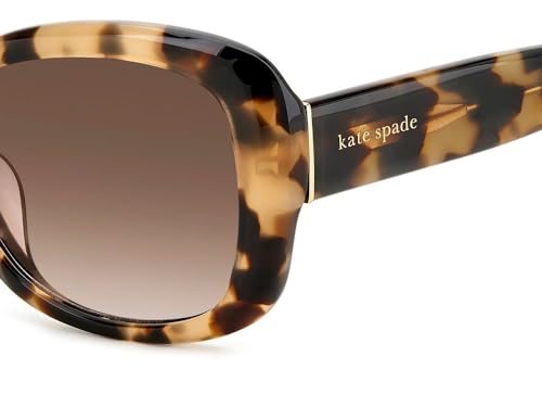 Kate Spade New York Women's Elowen/G/S Squared Sunglasses, HVNPTTBEI, 55/17/1403