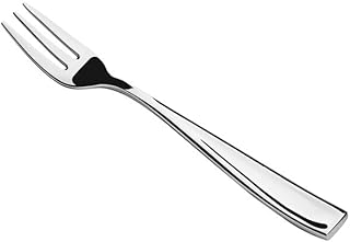 Monte Bianco Cocktail Fork, 18/8 Stainless Steel, Silver, 6 5/16 Inches, Extra Heavy Weight, Square Handle, Mirrored Finish, 12/Case