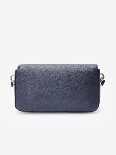 Image of Tommy Hilfiger Solid Blue Pu Sling Bag