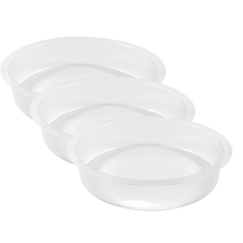 EAP-Replacement Wild Bird Seed Feeder Bowl or Water Dish | Clear Plastic | Standard Size to Fit Most Feeding Station Stands Garden Decoration (3Pcs) — image 1
