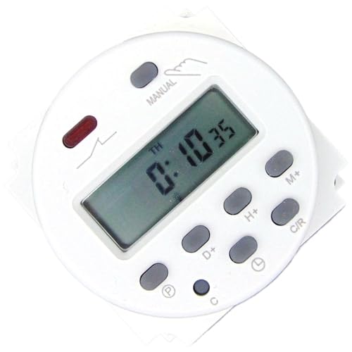 XWZSHMH CN101A - Temporizador programable digitalmente, 12 V CC, 16 A, 12 V, temporizador de 12 V