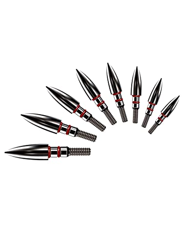 Field Point,Field Tips,100/125/150/200Grain Field Points, Hunting Arrow Pointed，Archery-Points，Wild Shooting Arrows，Threaded Arrows, 12 Per Dozen(19/64"-100) #TOP4